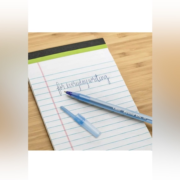 NEW 2pk 10 Count BIC Round Stick Xtra Life Ballpoint Blue Pen School Supplies - Picture 6 of 7